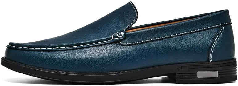 

Abnkarwin Мужские повседневные кожаные лоферы, туфли-лодочки без шнурков, синий, черный, белый, серый