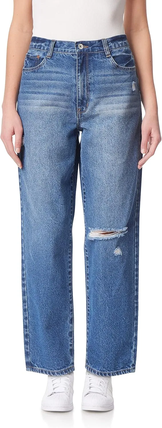 

Джинсы WallFlower Women's Boyfriend Straight Denim High-Rise