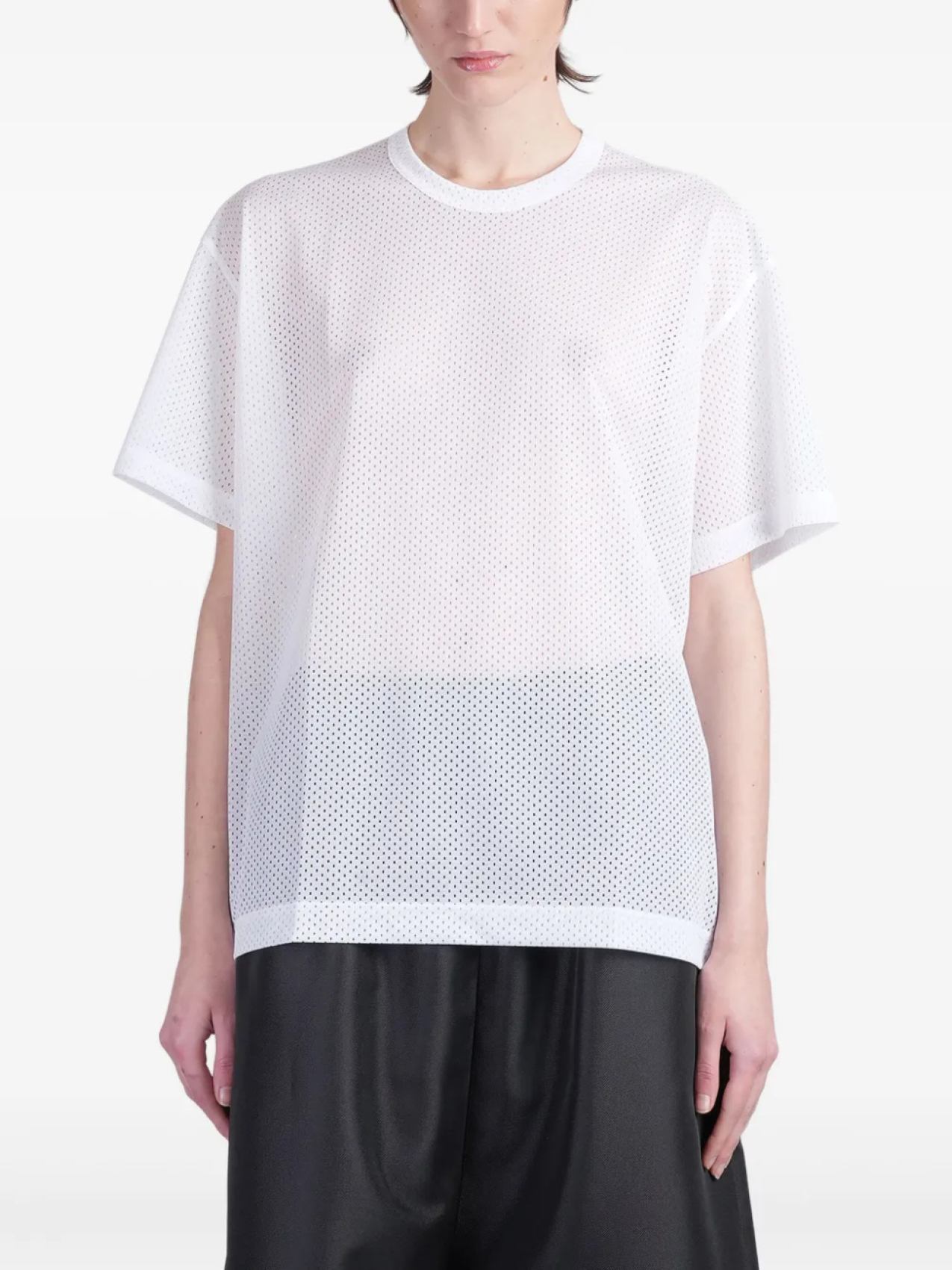 

Футболка в сетку Comme Des Garçons, белый