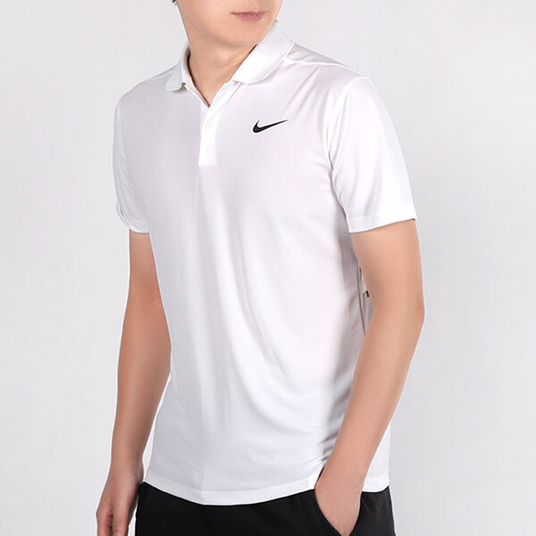 Футболка Nike Dri-Fit Victory Slim Fit Version Golf lapel Short Sleeve Polo Shirt White, белый — фото 4