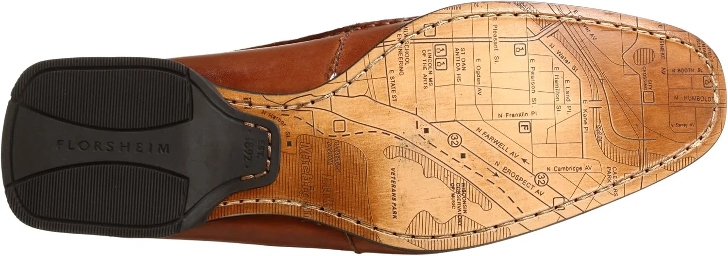 Мужские слипоны Florsheim Lenny, Cognac — фото 4