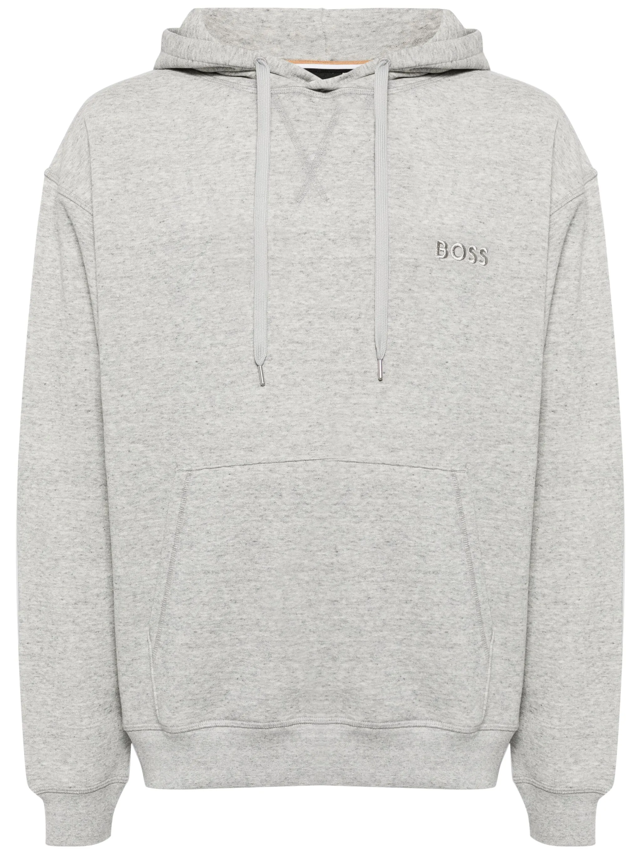 

Худи с вышитым логотипом Boss, серый