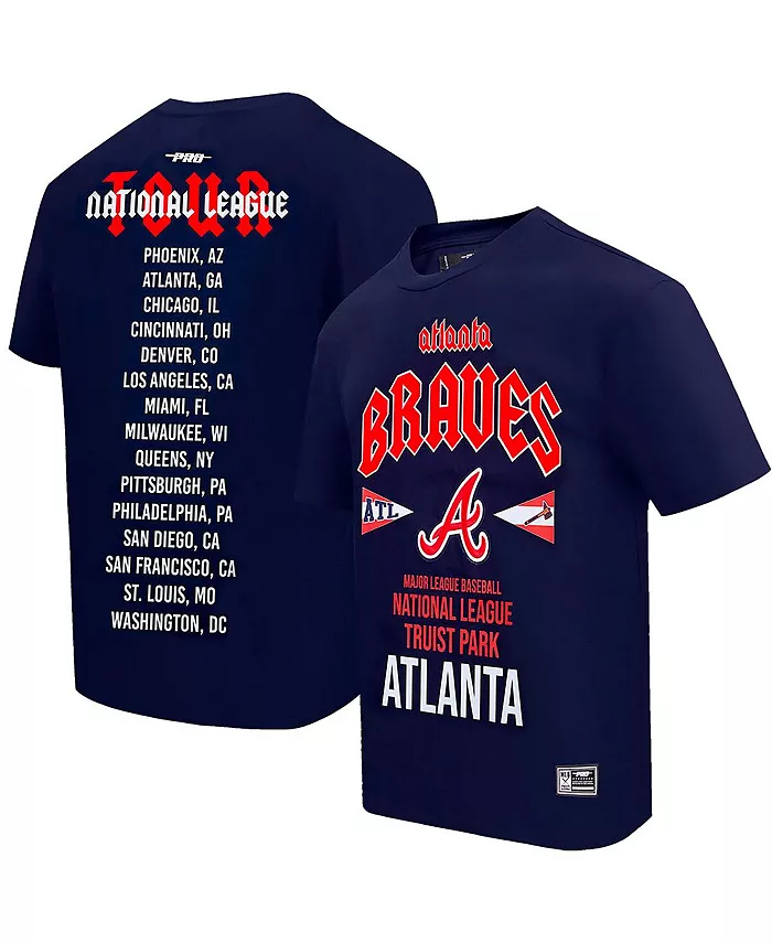 

Мужская оверсайз футболка Atlanta Braves City Tour в синем цвете Pro Standard