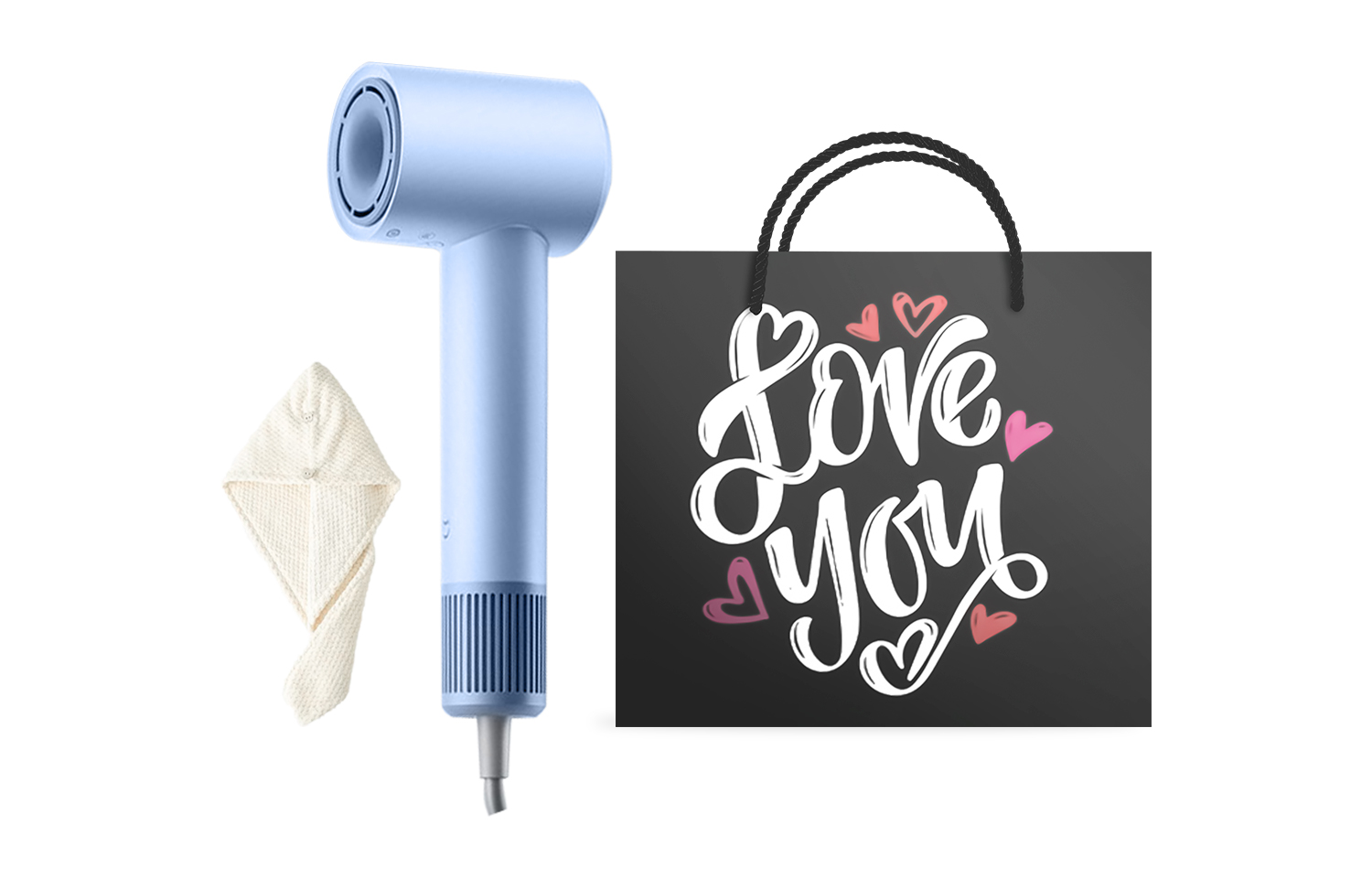 

Фен для волос Mi, Blue Lover's Qixi Gift Box