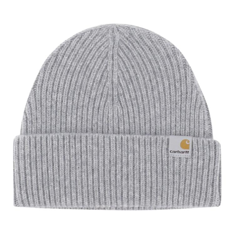 

Carhartt WIP Ребристая вязаная шапка с логотипом Gabe, Gray