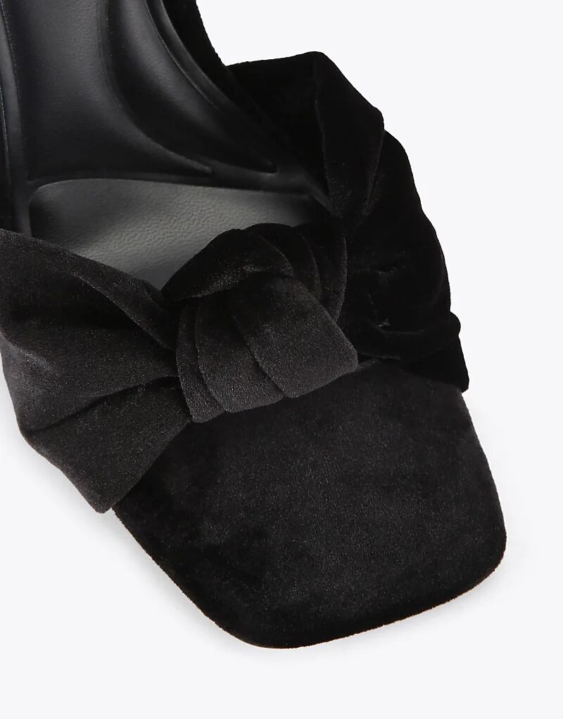 Босоножки на каблуке KG Kurt Geiger Signet черного цвета — фото 3