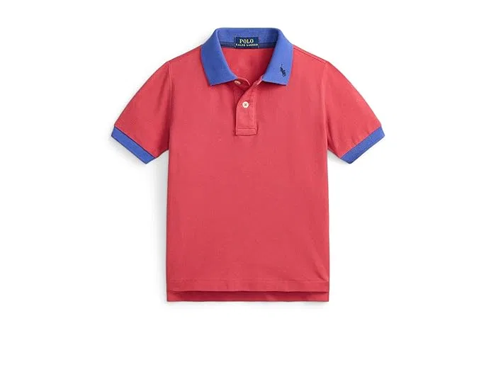 Поло Polo Ralph Lauren Kids Stretch Cotton Mesh, Nantucket Red