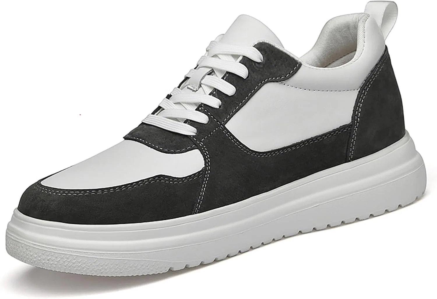 Кроссовки Generisch Schuhe mit Erhöhungen für Herren, 6/8/10 cm, Unisex, höhenverstellbar, lässige Schuhe mit Erhöhungen, rutschfeste, atmungsaktive Turnschuhe mit Erhöhungen, Schnürschuhe, Grau
