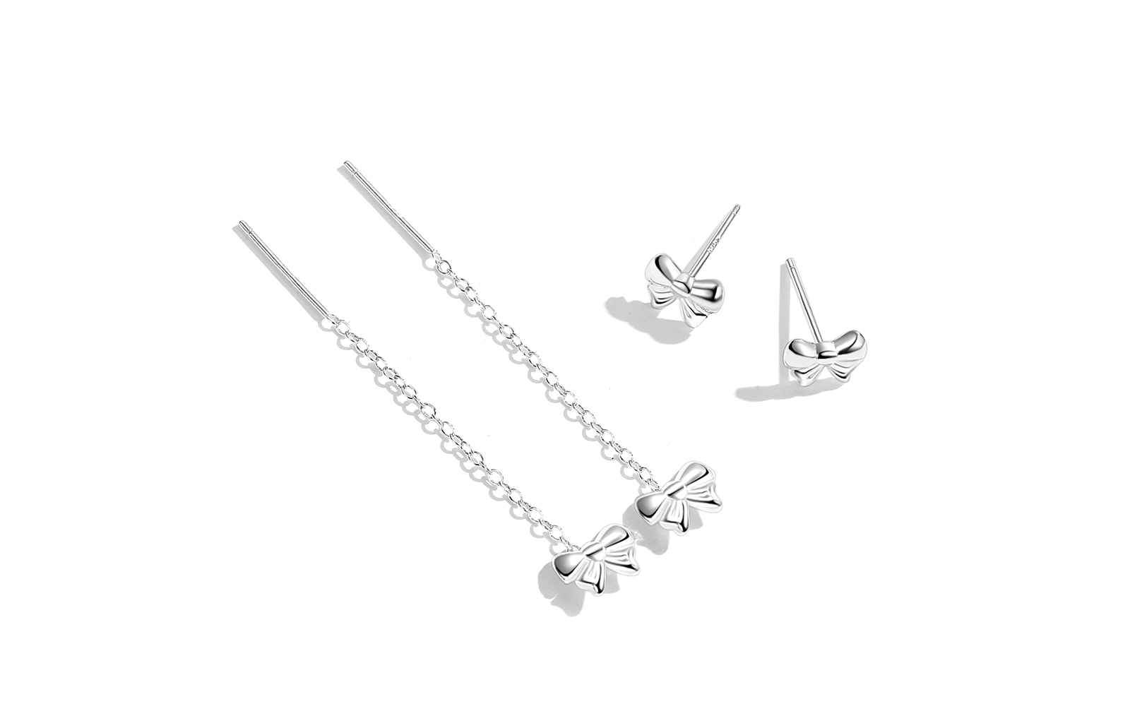 

MISS TOOYA Серьги-гвоздики из стерлингового серебра для женщин