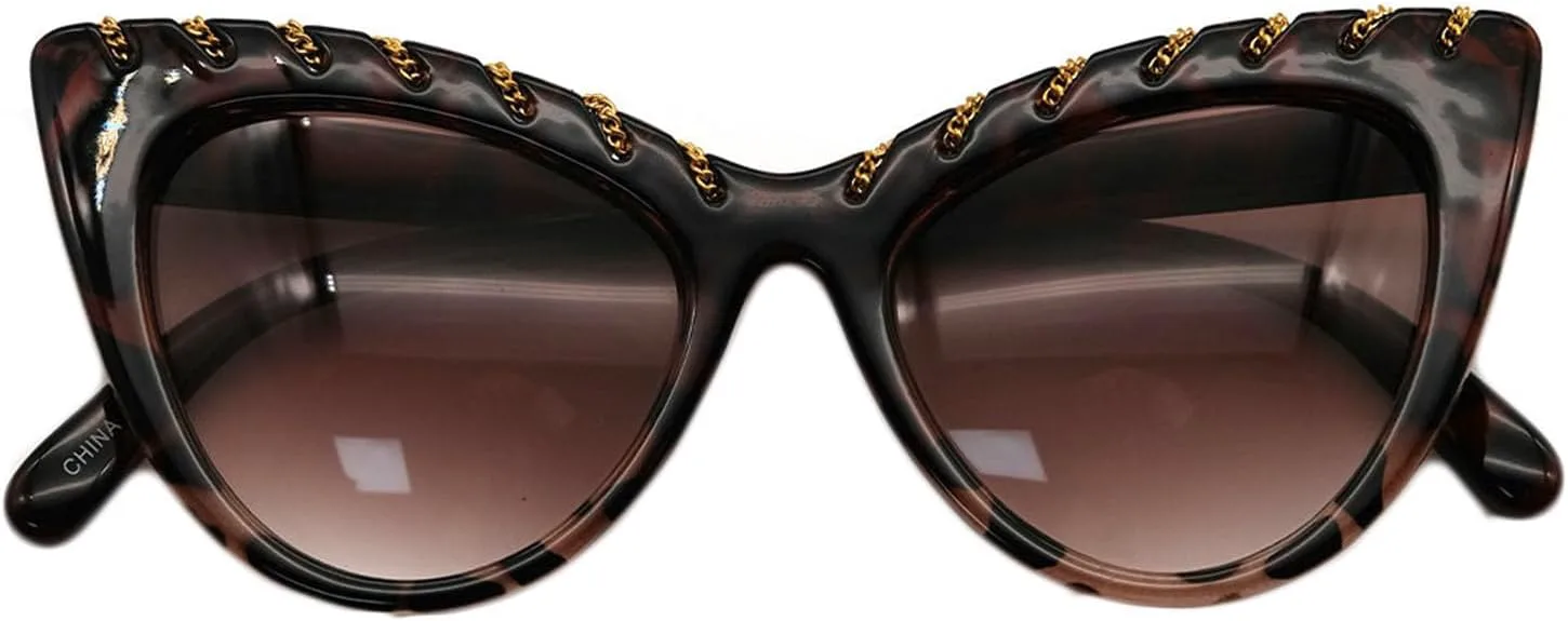 

Солнцезащитные очки Willochra Cat Eye с черным леопардовым принтом для женщин, модные, винтажные, ретро, ​​в стиле Y2K, забавные, с заклепками, в стиле панк, Leopard