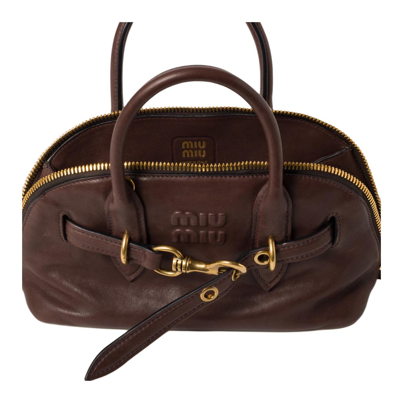 Сумка через плечо из кожи наппа для женщин Briarwood MIU MIU — фото 4