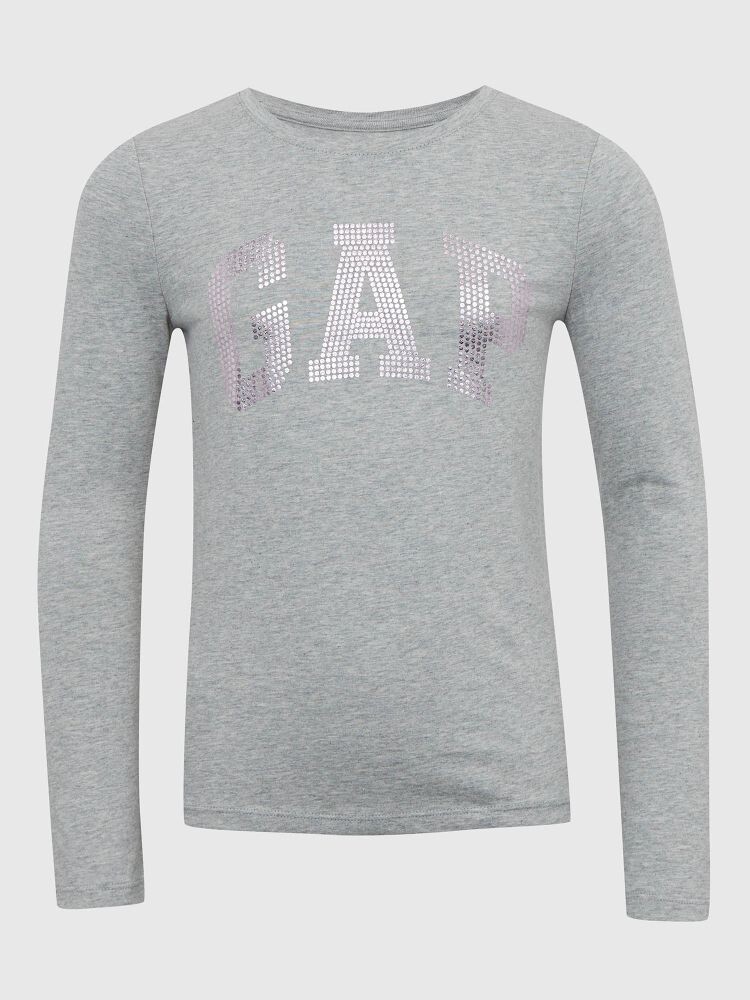 

Детская футболка с логотипом Gap, серый