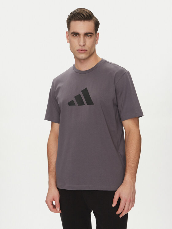 

Футболка обычного кроя Future Icons 3 Bar Logo JD4921 Adidas, серый