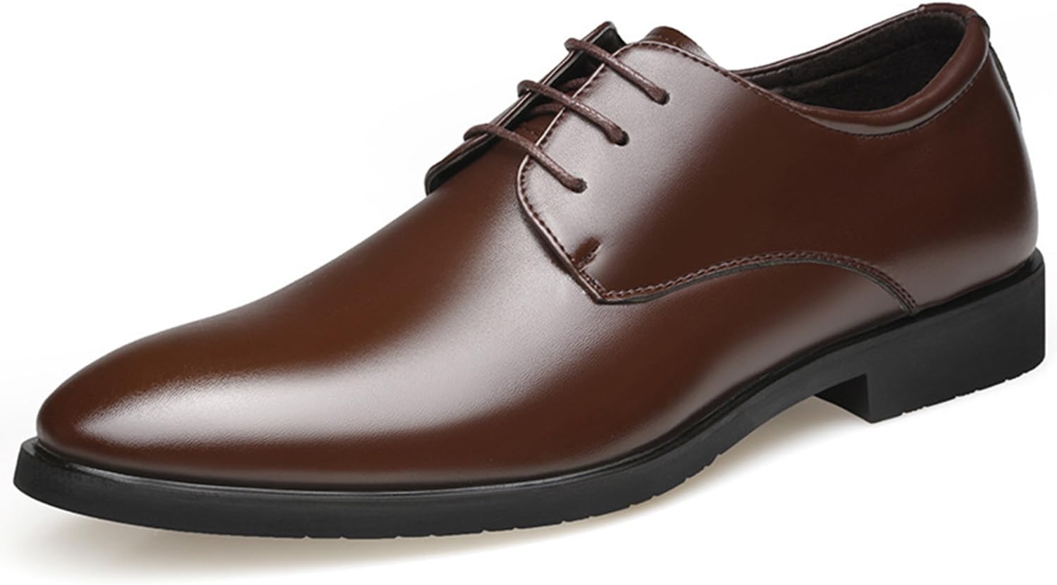 

Мужские классические оксфорды KYOESCAI с шнуровкой, деловые туфли для мужчин, свадебные и торжественные туфли под костюм или смокинг, коричневый