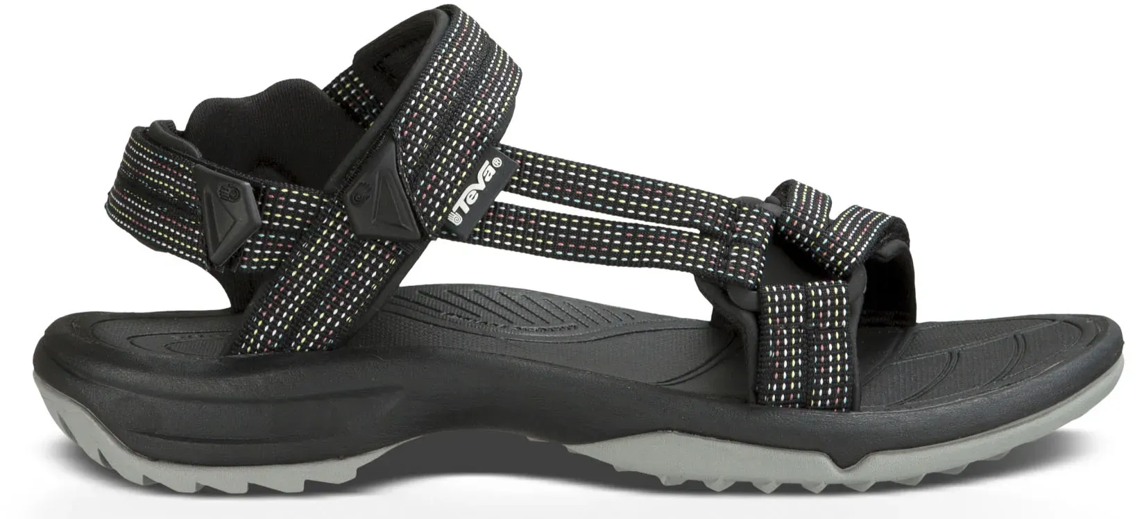 Сандалии Teva "Terra Fi Lite", с застежкой-липучкой, цвет Clbp-City-Lights-Black-Paste — фото 3