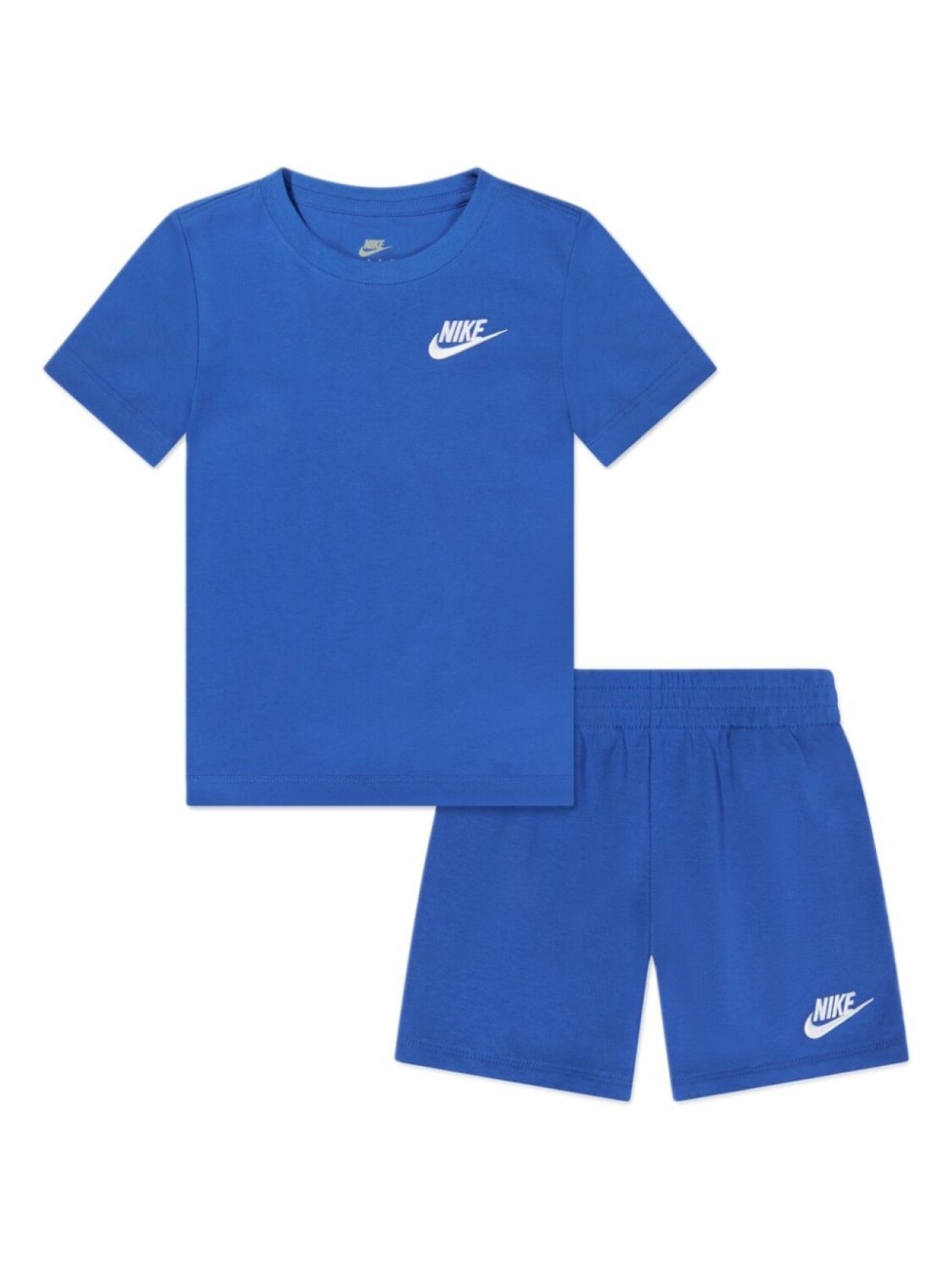 

Комплект из футболки и шорт с вышитым логотипом Nike Kids, синий
