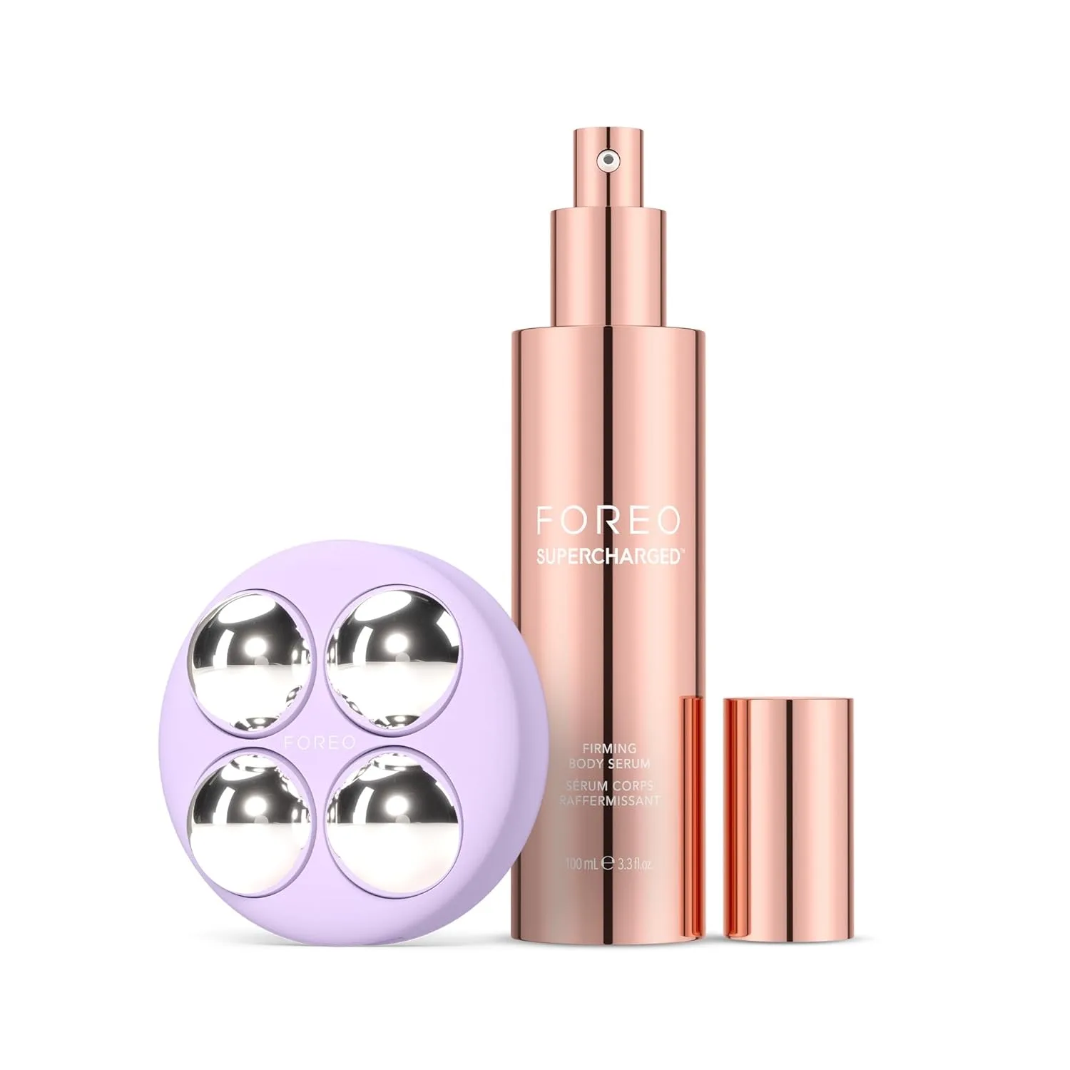 Foreo Bear 2 Body Advanced Microcurrent Sculpting Machine + Conductive Supercharged Firming Serum - массажер от целлюлита и для лимфодренажа, Set