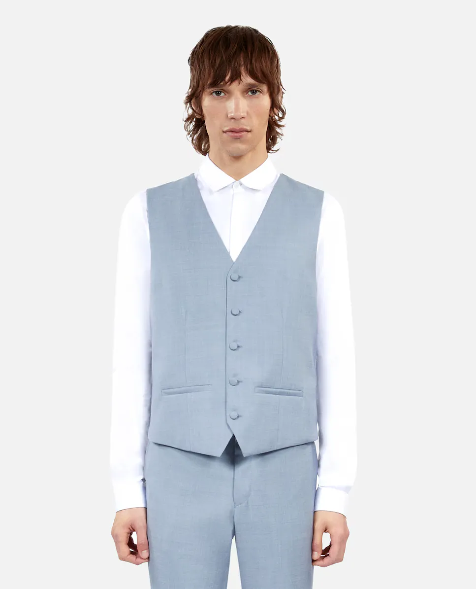 

Однотонный мужской жилет на пуговицах The Kooples, синий
