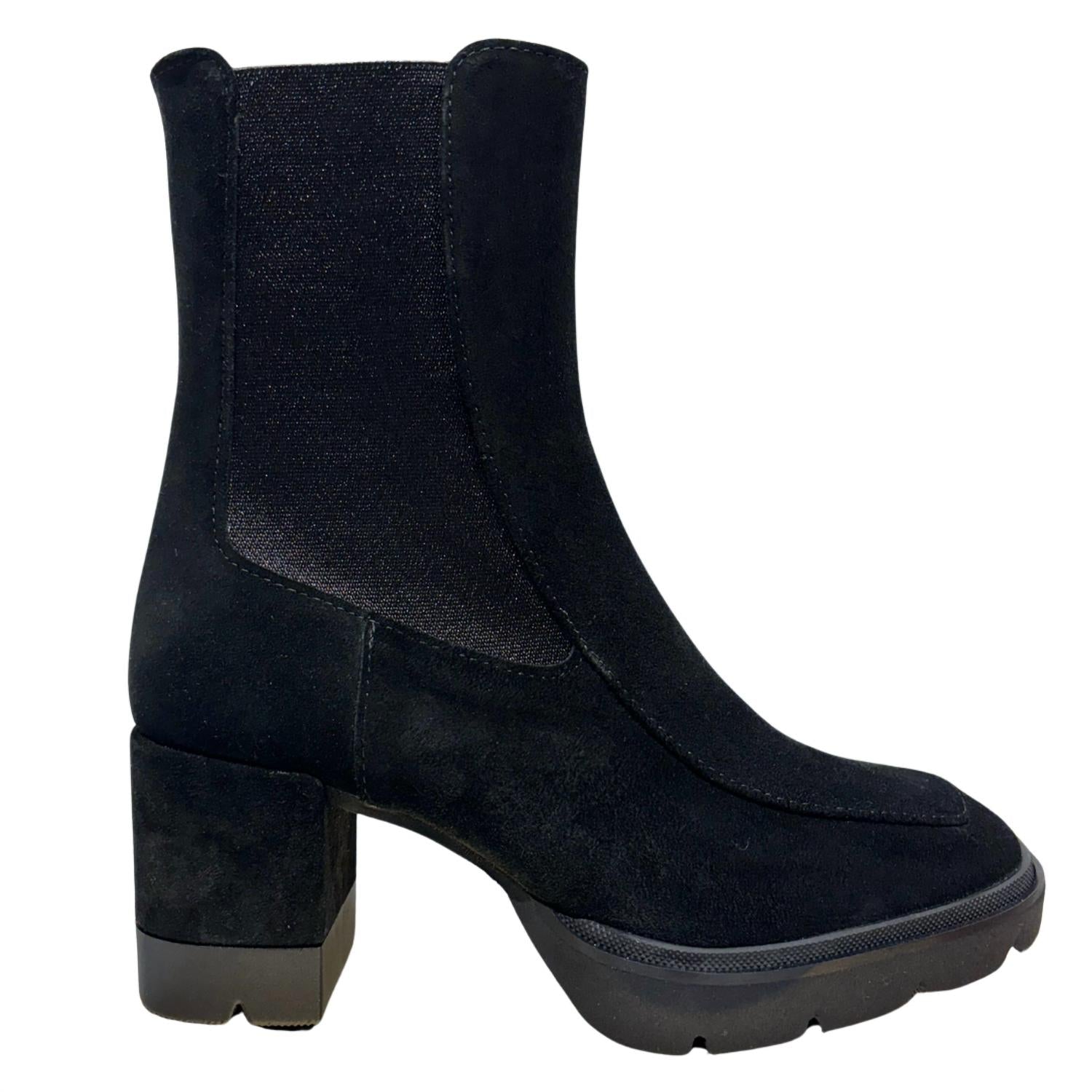 Сапоги на каблуке Sharon в цвете Crosta Negro Homers, Crosta Negro