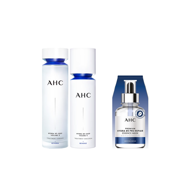 

AHC Dewy Lotion Наборы для ухода за кожей Увлажняющие A.H.C, three-piece set: hydrating serum 5 pcs/box+hydrating toner 130ml+hydrating lotion 100ml