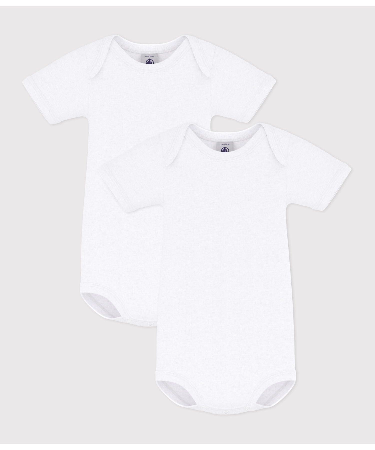 Комплект из 2 боди с короткими рукавами PETIT BATEAU, Color 1