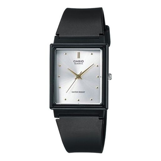 

Часы CASIO Quartz Waterproof White DialBlack Strap Mens WhiteBlack Analog, белый