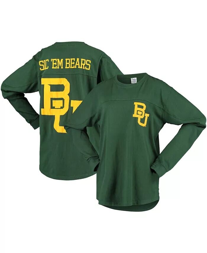 

Женская зеленая футболка Baylor Bears Big Shirt Oversize с длинным рукавом Pressbox