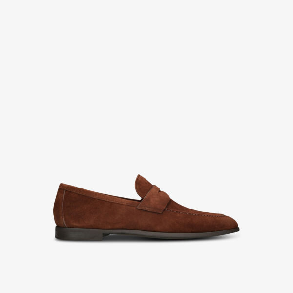 

Мокасины Aston из замши со вставками Magnanni, коричневый