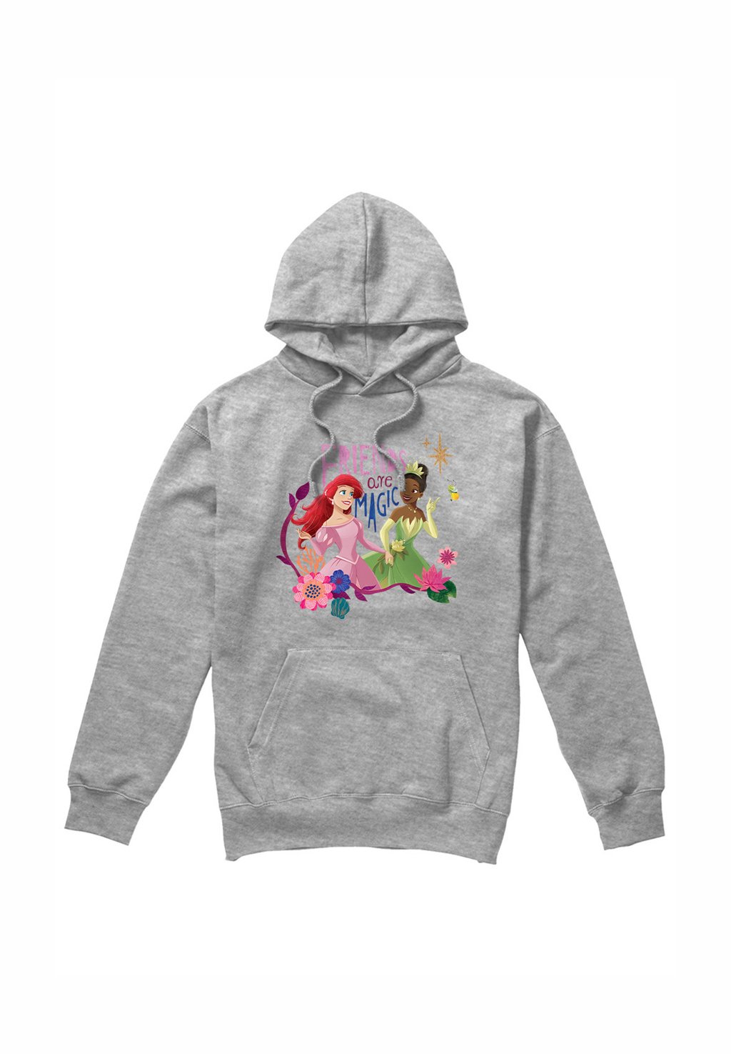 

Толстовка DISNEY PRINCESS ARIEL AND TIANA FRIENDS ARE MAGIC Disney, серый