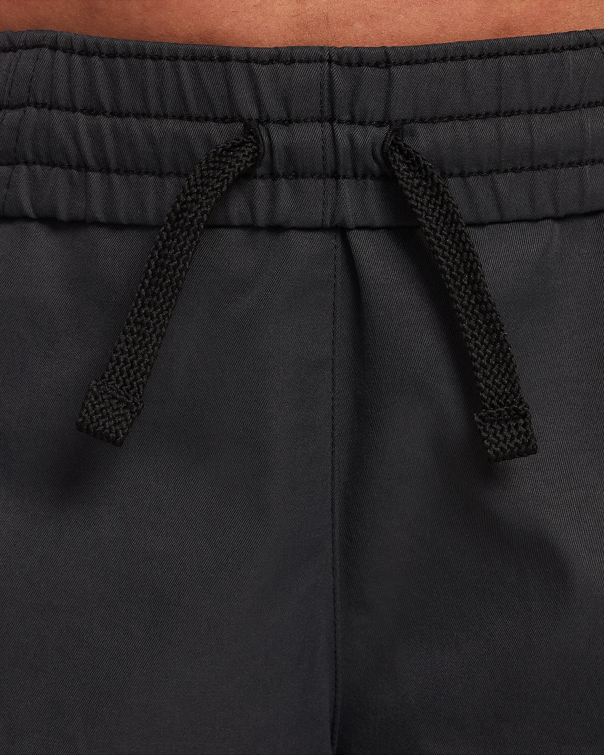 Детские (для девочек) широкие штаны Nike Sportswear, Black/White — фото 3