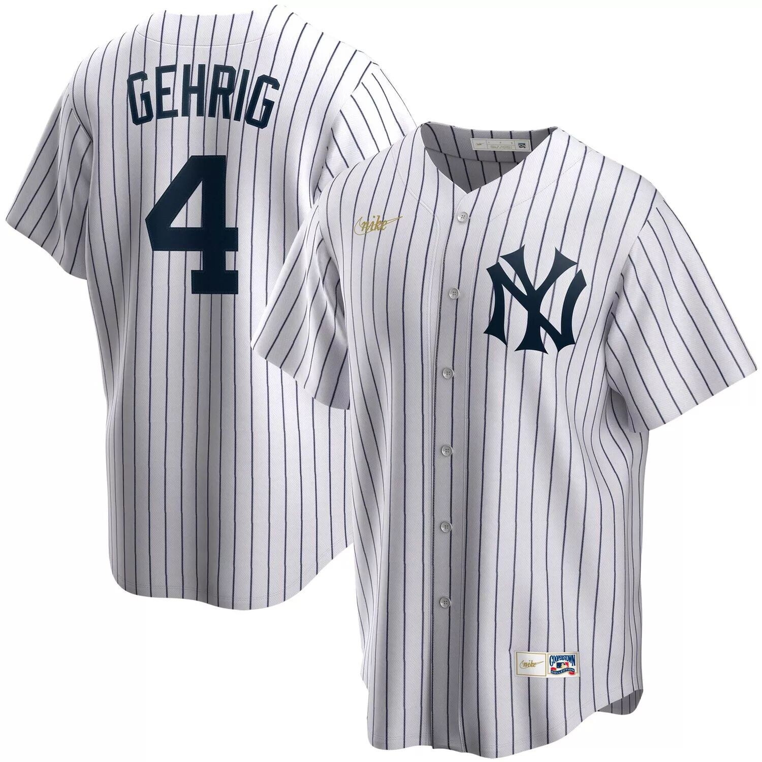 

Мужская белая майка игрока Lou Gehrig New York Yankees Home Cooperstown Collection Nike, Белый, Мужская белая майка игрока Lou Gehrig New York Yankees Home Cooperstown Collection Nike