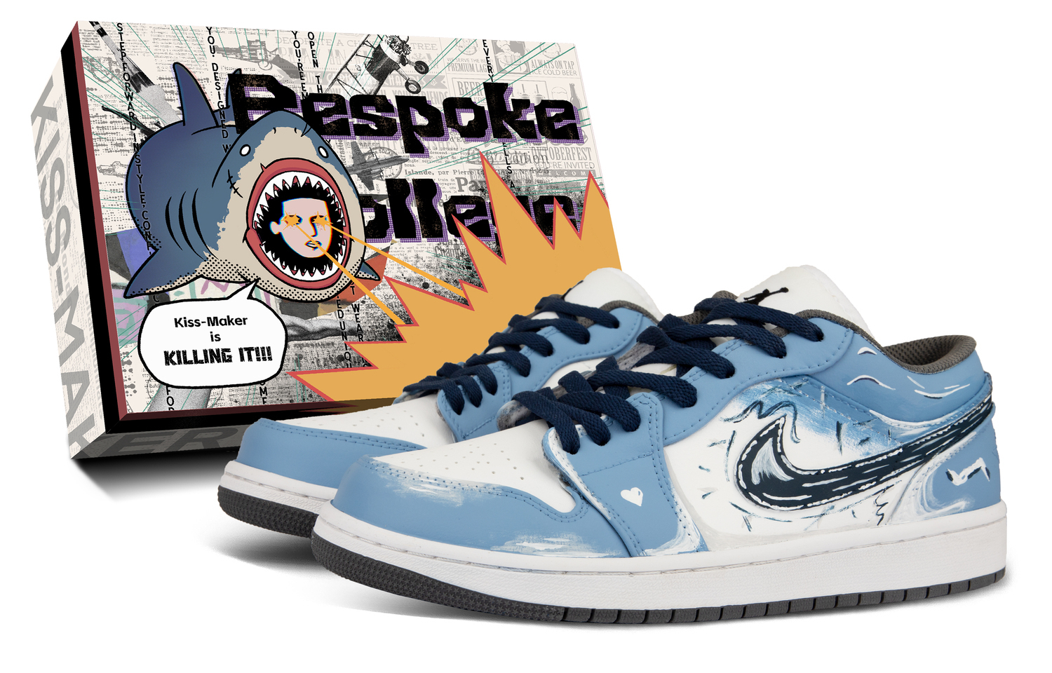 

Jordan Кроссовки Air 1 с кожаной амортизацией, низкие, винтажные, баскетбольные, унисекс, синий