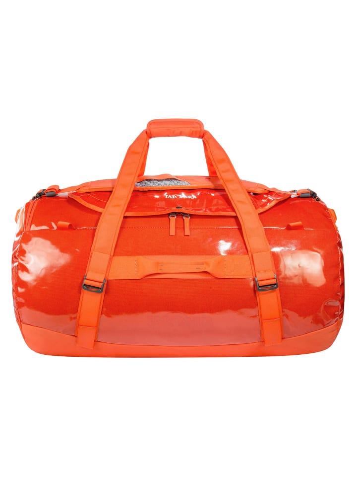 

Дорожная сумка Barrel 110 Weekender 74 см, цвет: красный, оранжевый Tatonka