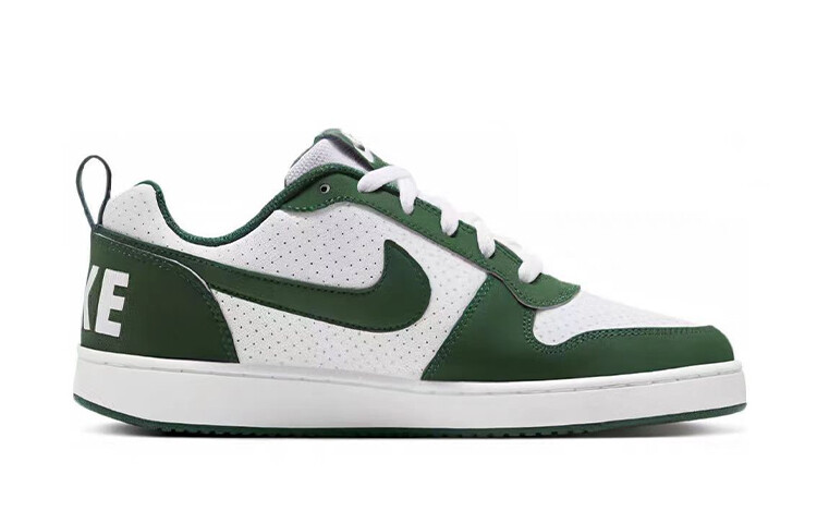 Кроссовки Nike Court Borough Skateboarding Shoes Men Low-top White/green, зеленый — фото 2