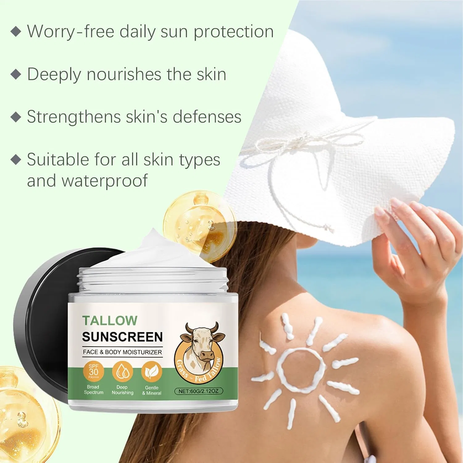 Натуральный солнцезащитный крем с SPF 60 Générique — фото 3