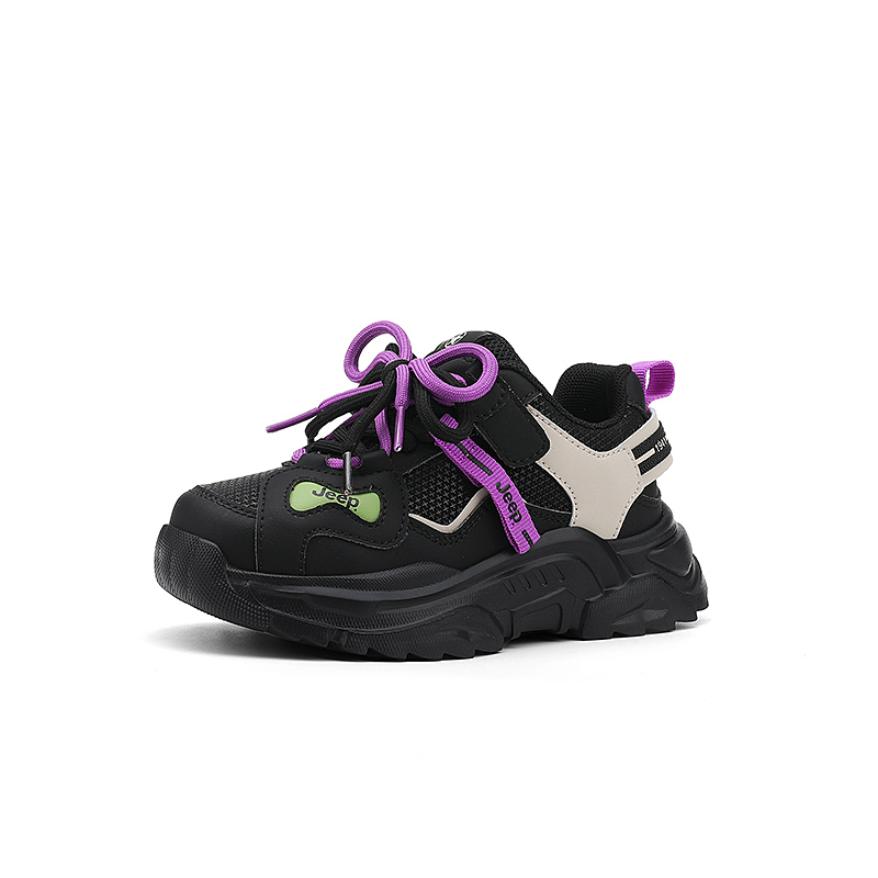 Детские повседневные ботинки black purple kids' Jeep, черный фиолетовый — фото 3