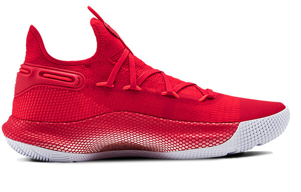 Кроссовки curry 6 team 'red' Under Armour, красный — фото 2