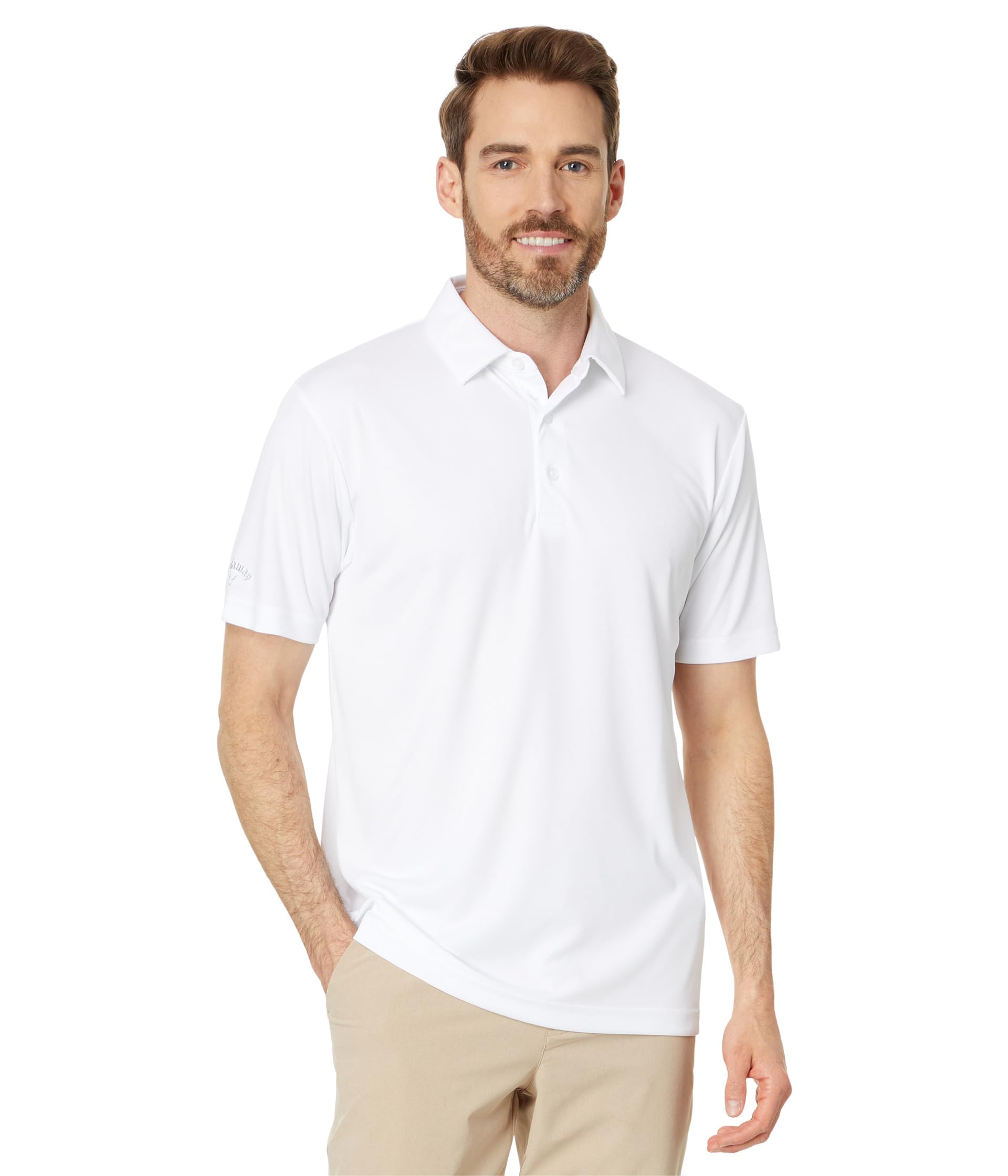

Поло Callaway Tournament Short Sleeve Polo, Bright White