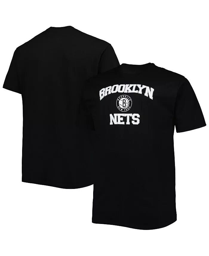 

Мужская черная футболка Brooklyn Nets Big and Tall Heart and Soul Profile