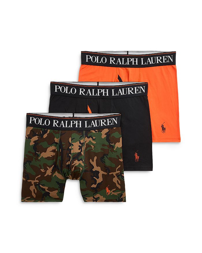 

Трусы-боксеры из эластичной охлаждающей микрофибры Polo Ralph Lauren, 3 шт, мультиколор