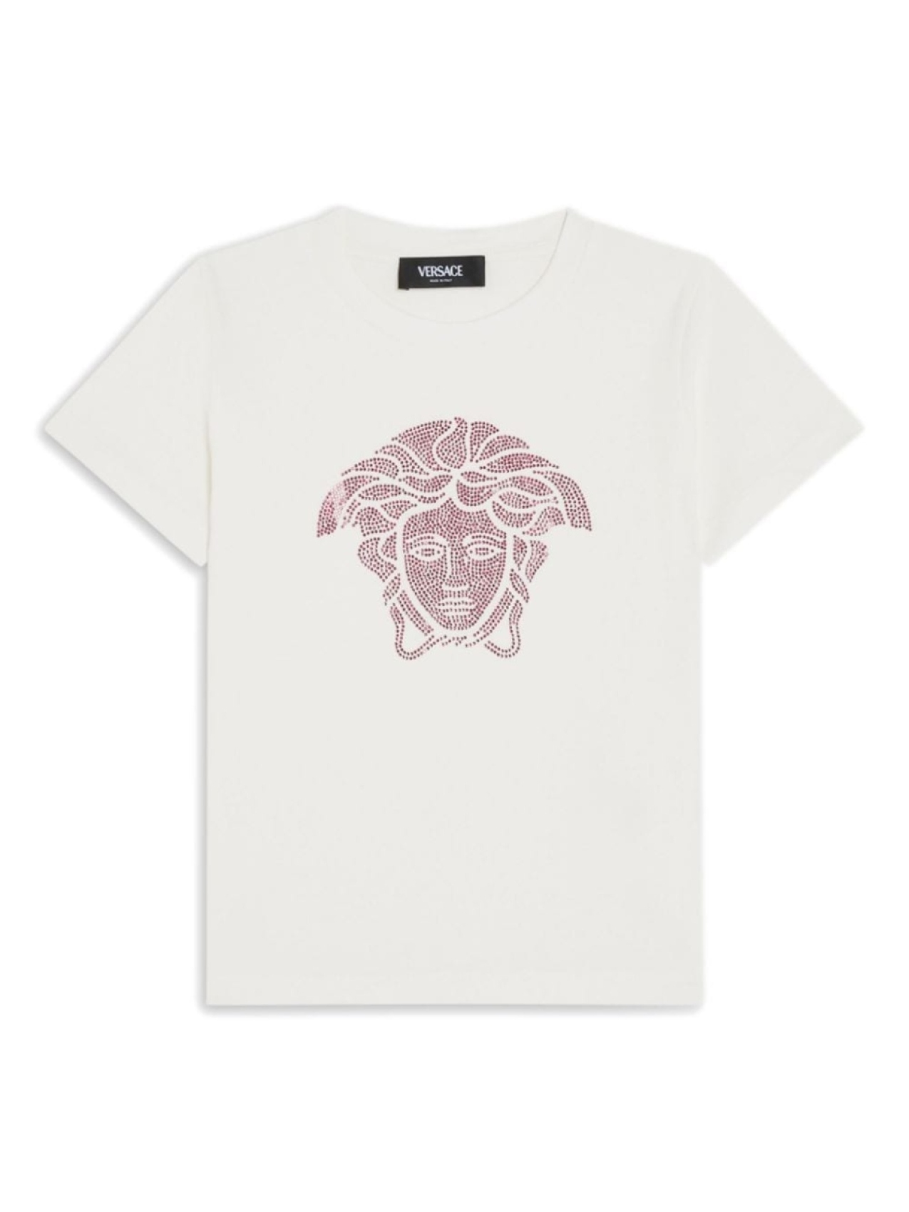 

Versace Kids футболка с узором Medusa, белый