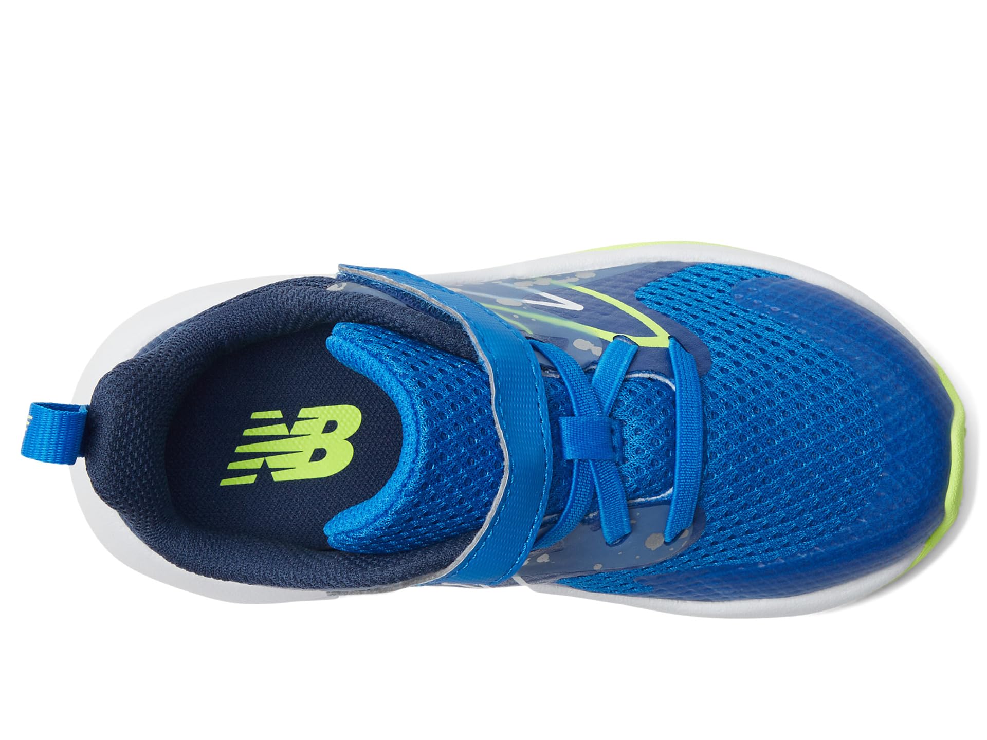 Кроссовки New Balance Kids Rave Run V2 Bungee Lace With Hook-And-Loop Top Strap, Team Royal/Blue Oasis — фото 2