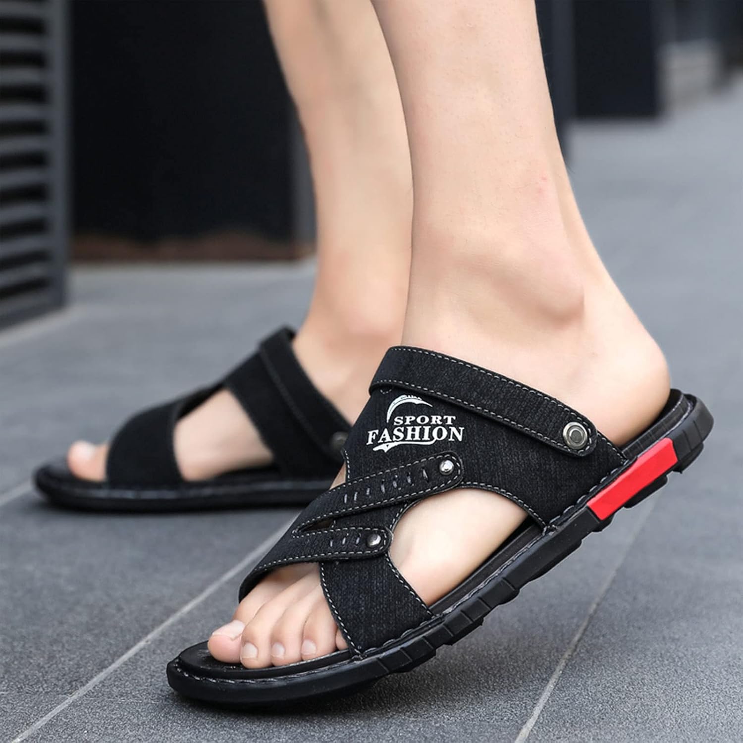 

Мужские пляжные шлепанцы TUCY, кожаные сандалии для мужчин, кожаные пляжные шлепанцы, летние шлепанцы, обувь, шлепанцы для дома и улицы (Цвет: F, Размер: EUR 41), EUR 42 D