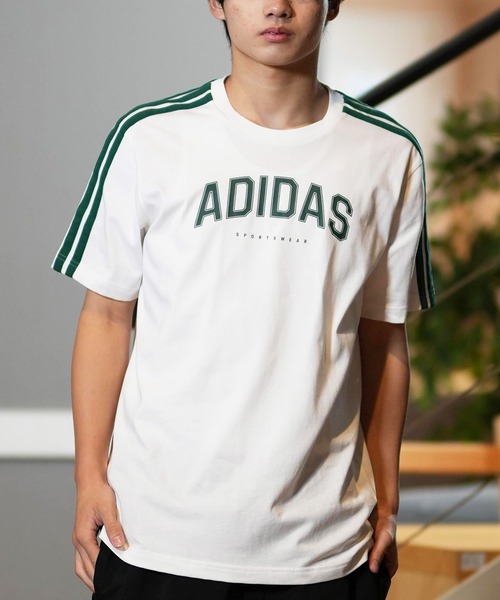 

Футболка с коротким рукавом, влагоотводящая, быстросохнущая, унисекс Adidas, белый/зеленый