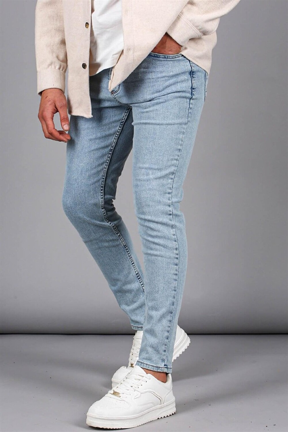 

Синие мужские джинсовые брюки Super Skinny Fit 6340 MADMEXT, Синий, Синие мужские джинсовые брюки Super Skinny Fit 6340 MADMEXT