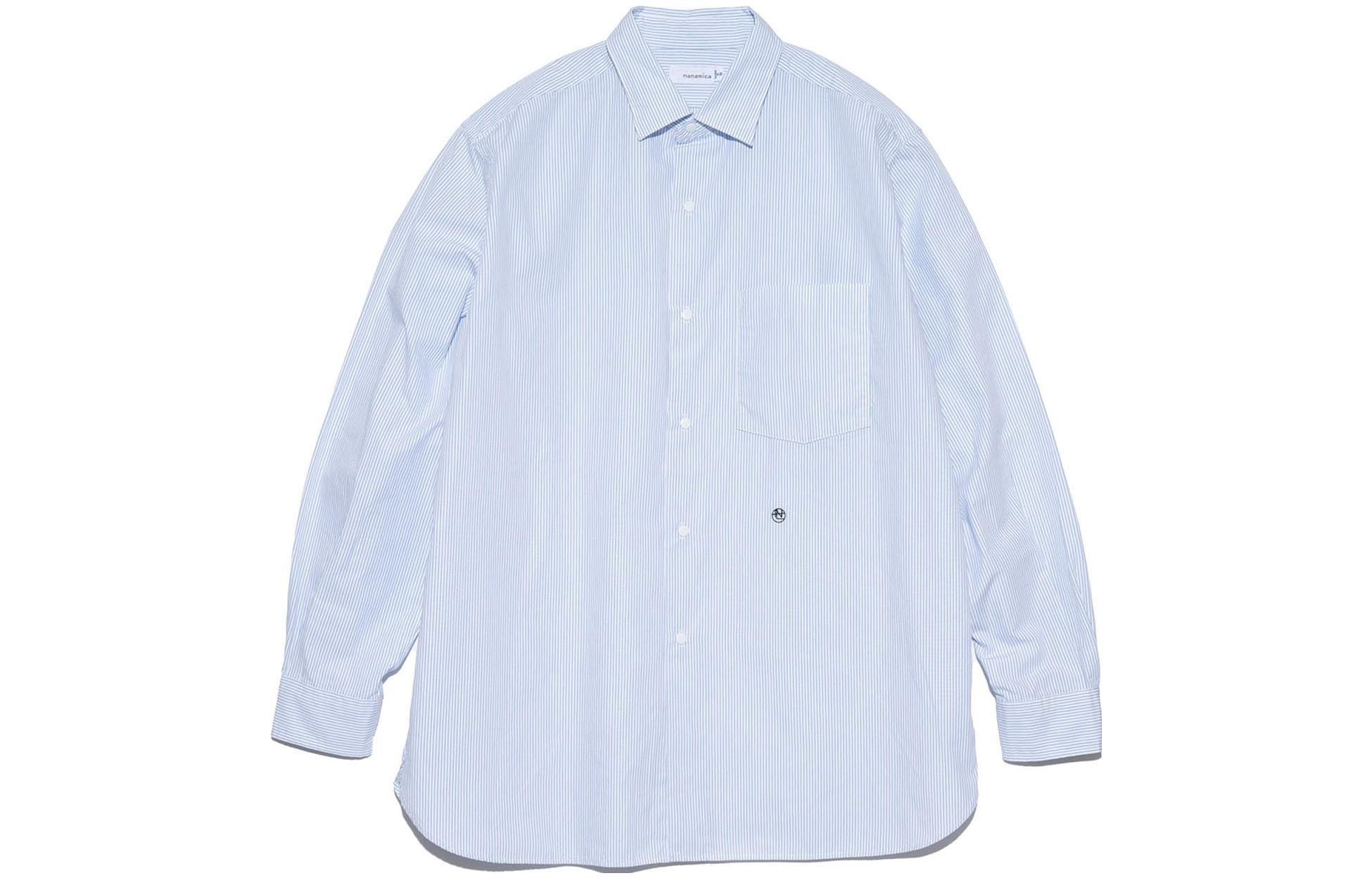 

Рубашка Unisex Sax Blue Nanamica, синий