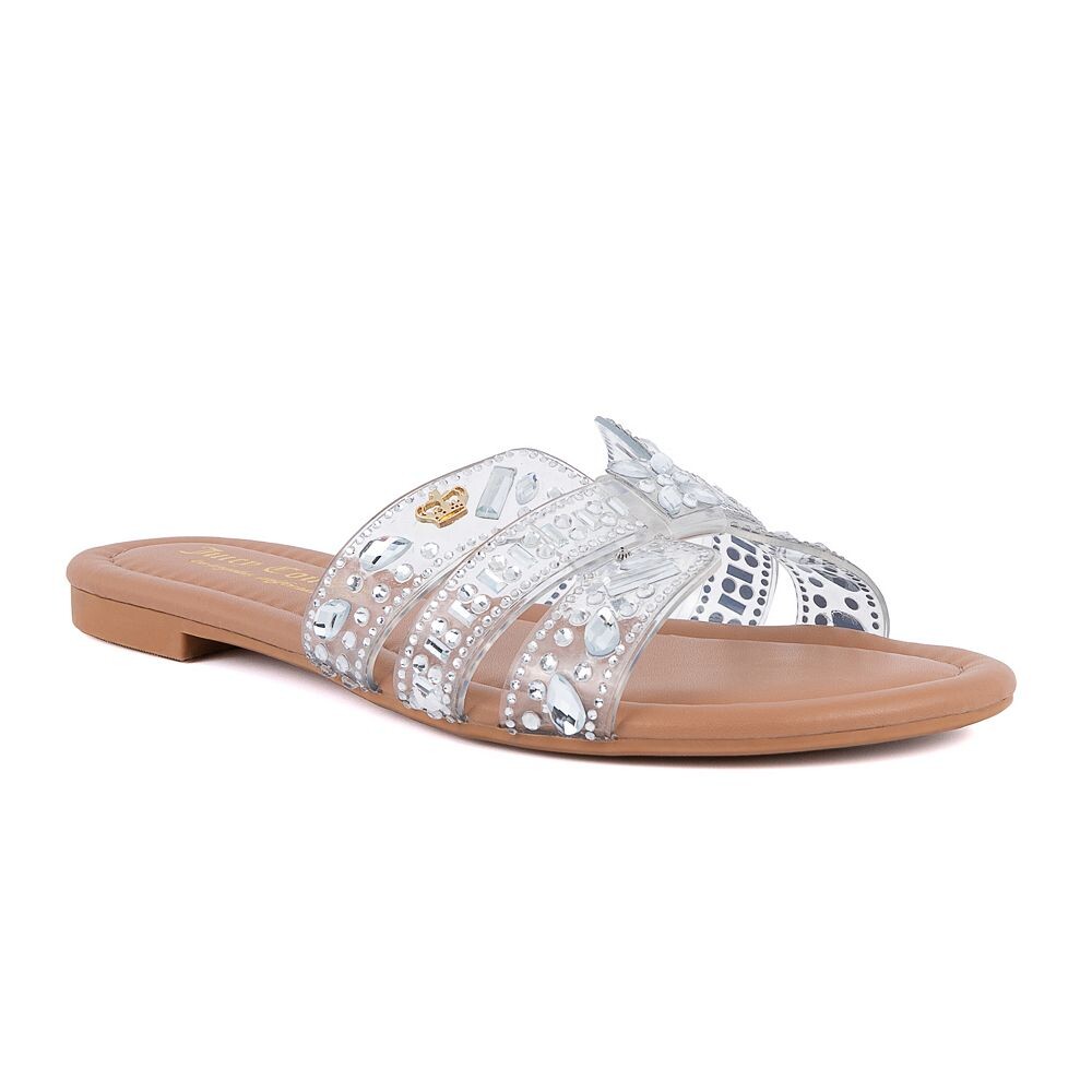 Женские шлепанцы Juicy Couture Zimie, цвет Clear Silver