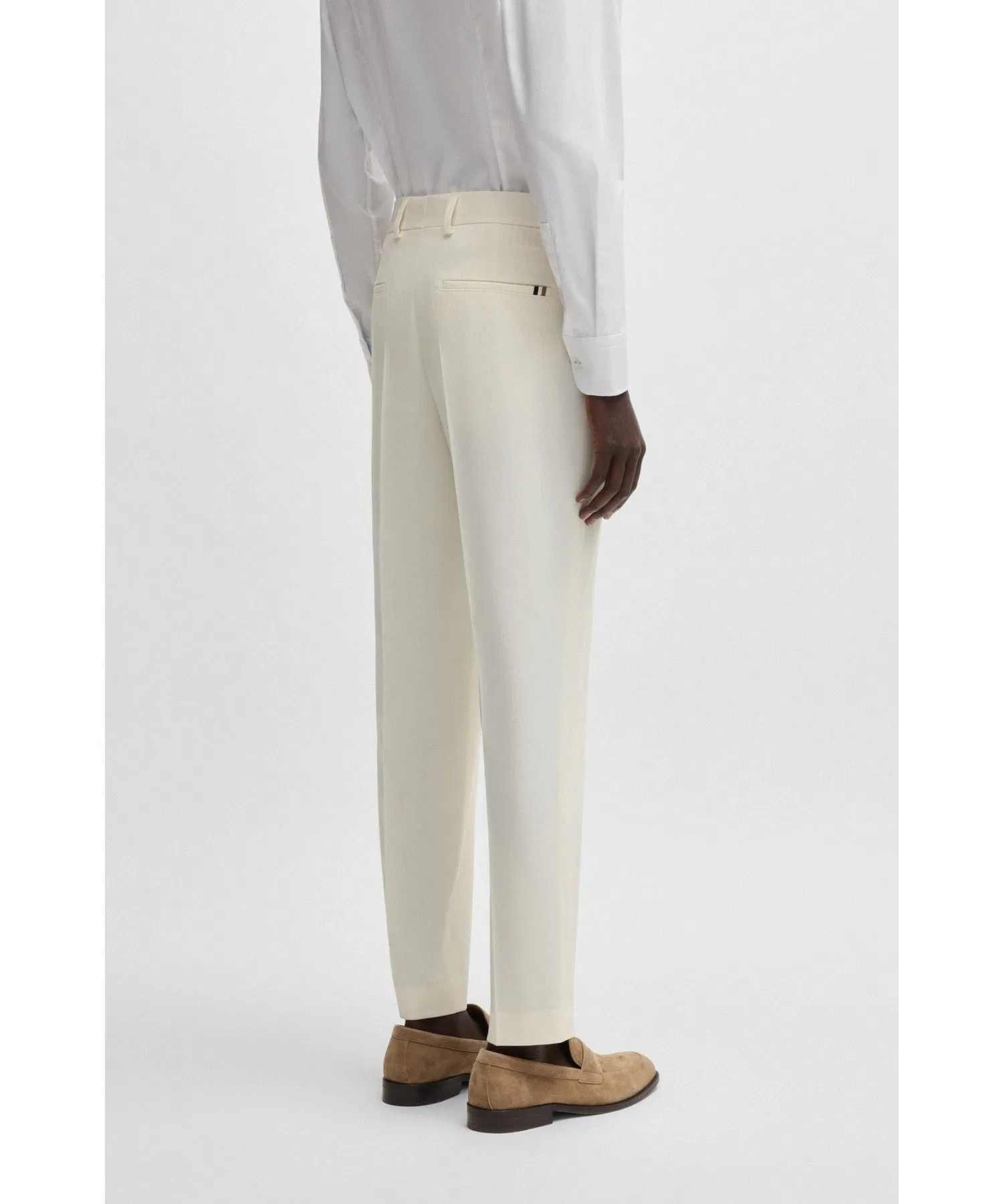 Мужские брюки BOSS Relaxed Fit Stretch Twill — фото 3