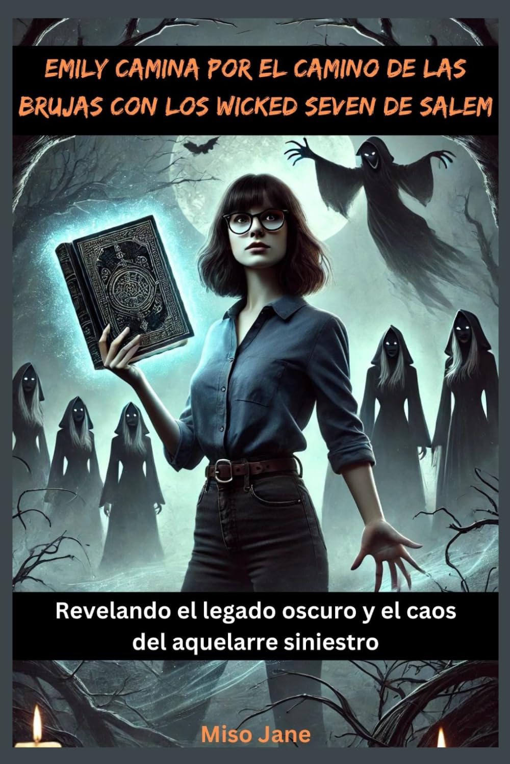 

Emily camina por el camino de las brujas con los Wicked Seven de Salem: Revelando el legado oscuro y el caos del aquelarre siniestro (Spanish Edition)