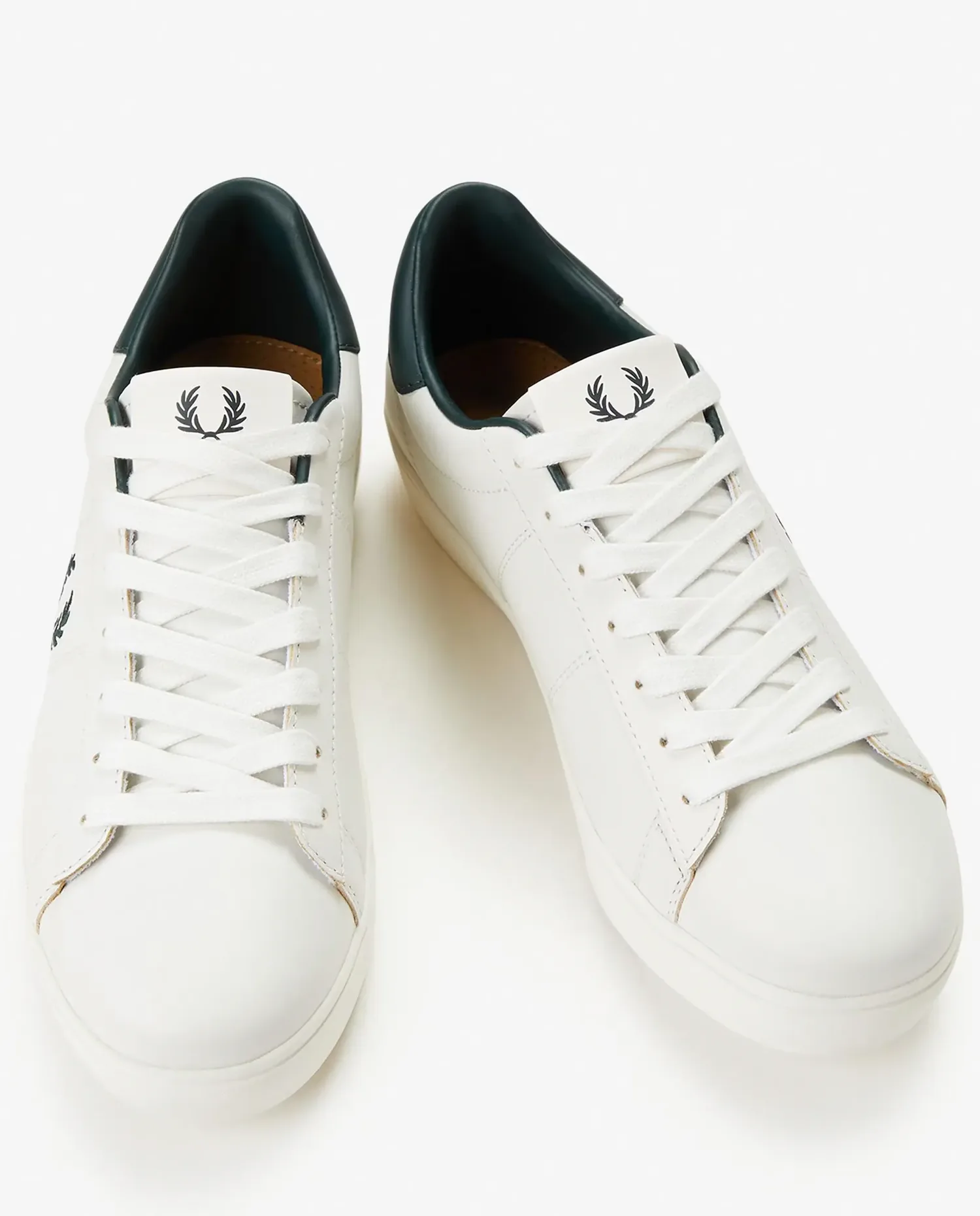 Мужские спортивные кроссовки Spencer с логотипом и шнурками Fred Perry, Porcelana — фото 2